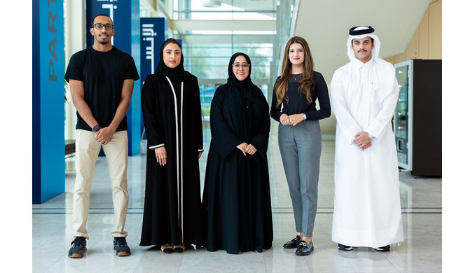 Left to Right: Hafiz Abdalla, Alia Al-Sowaidi, Rasha Al-Sulaiti, Amna Zaman, Hassan Al-Rashid