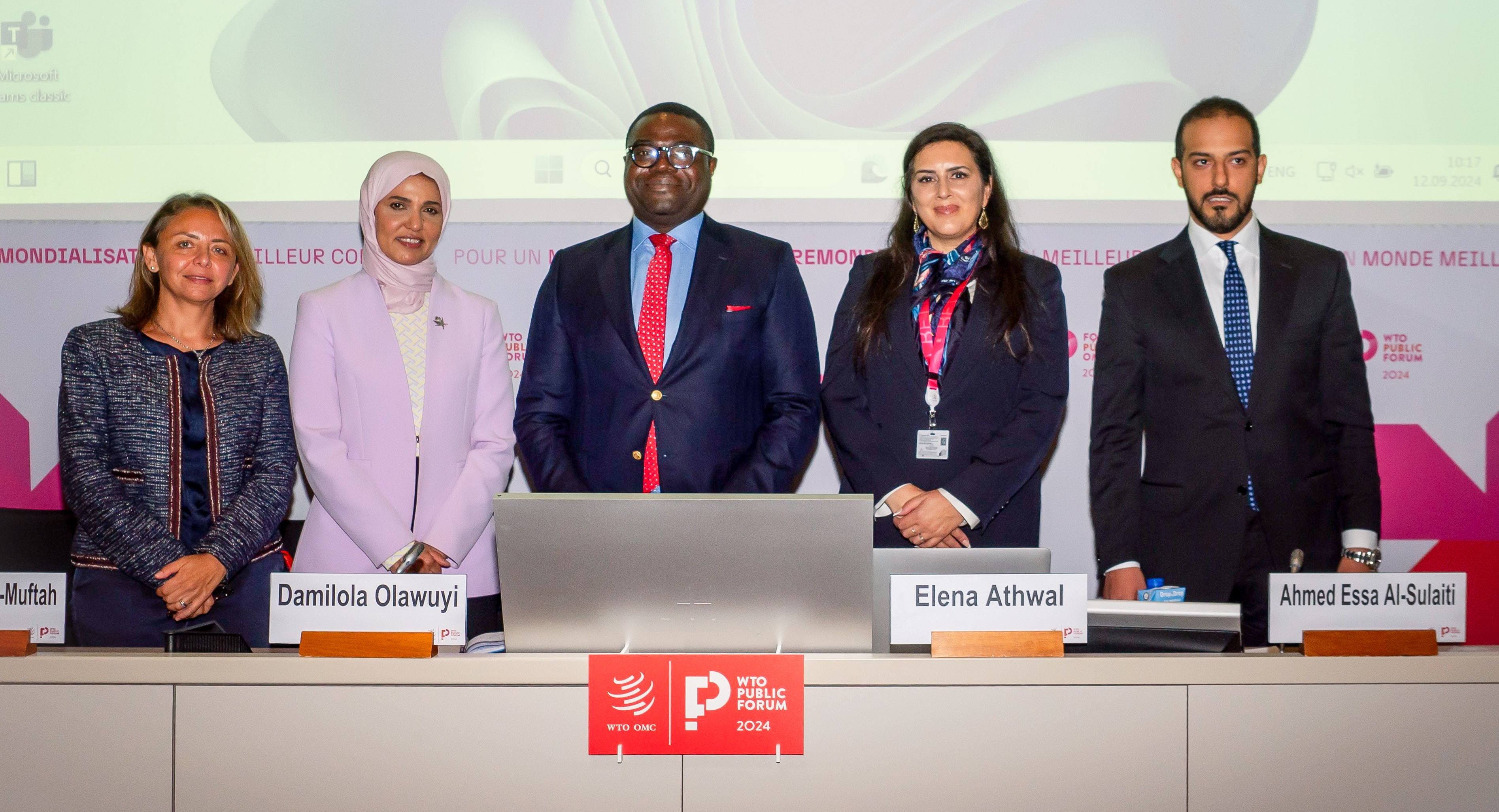 Dr. Damilola Olawuyi along with Fellow Speakers at WTO