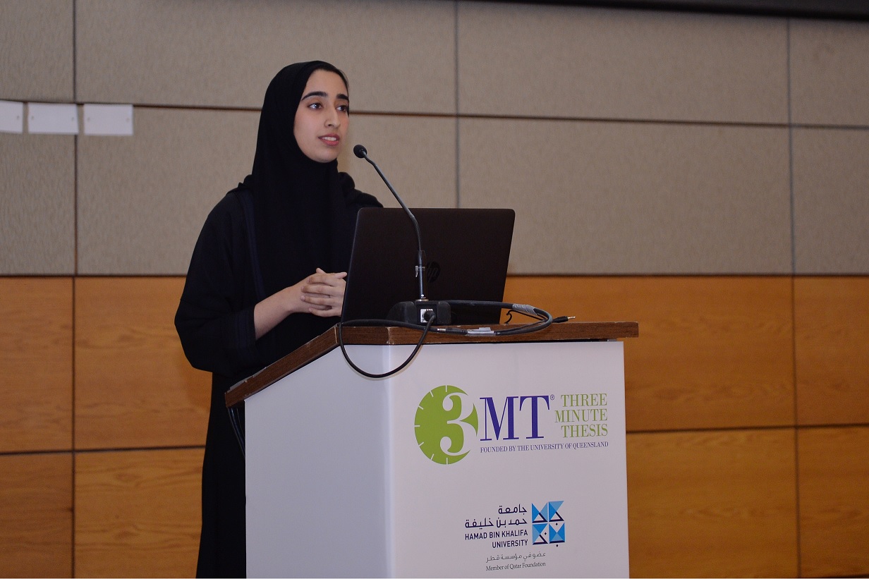 HBKU Students Hone Skills During ‘Three-Minute Thesis’ Contest