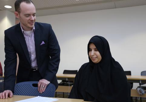 HBKU committed to accessibility and inclusivity Visually impaired Qatari master’s student demonstrates how having a disability should not be a barrier to higher education