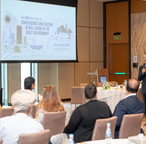 Participants at QEERI’s wellbeing in the built environment workshop