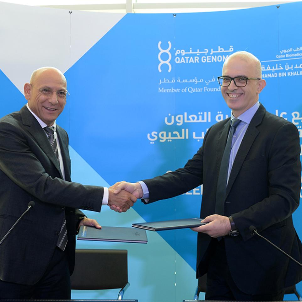 معهد قطر لبحوث الطب الحيوي يوقع اتفاقية تعاون مع برنامج...